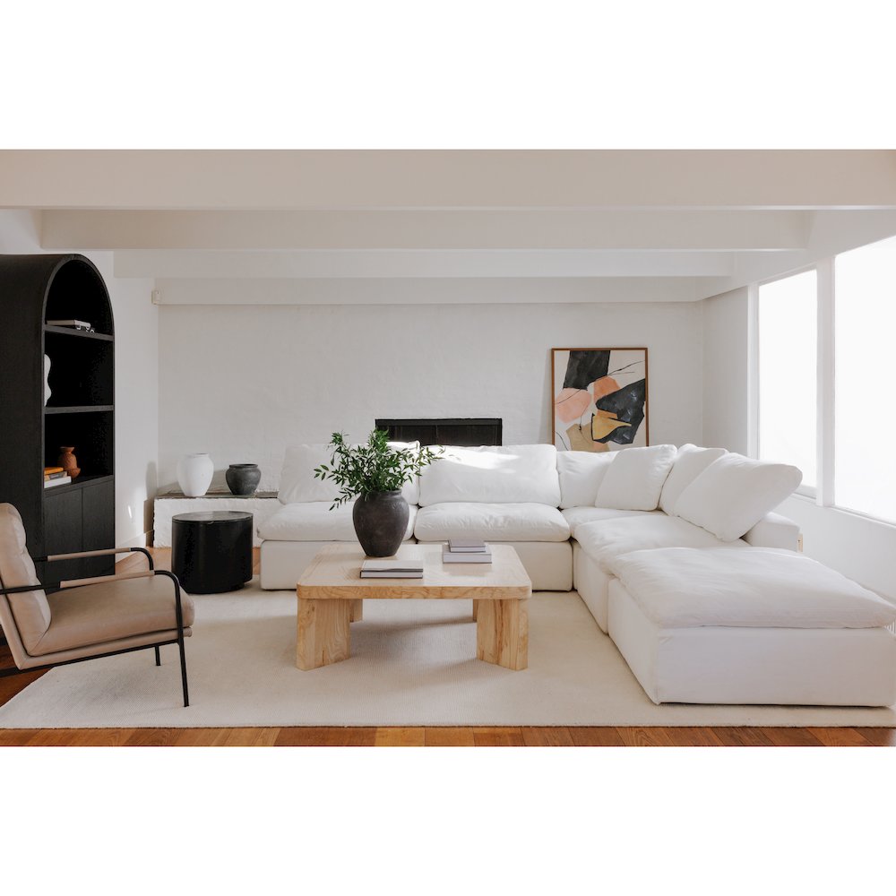 Terra Condo Corner Chair Cream White. Picture 15