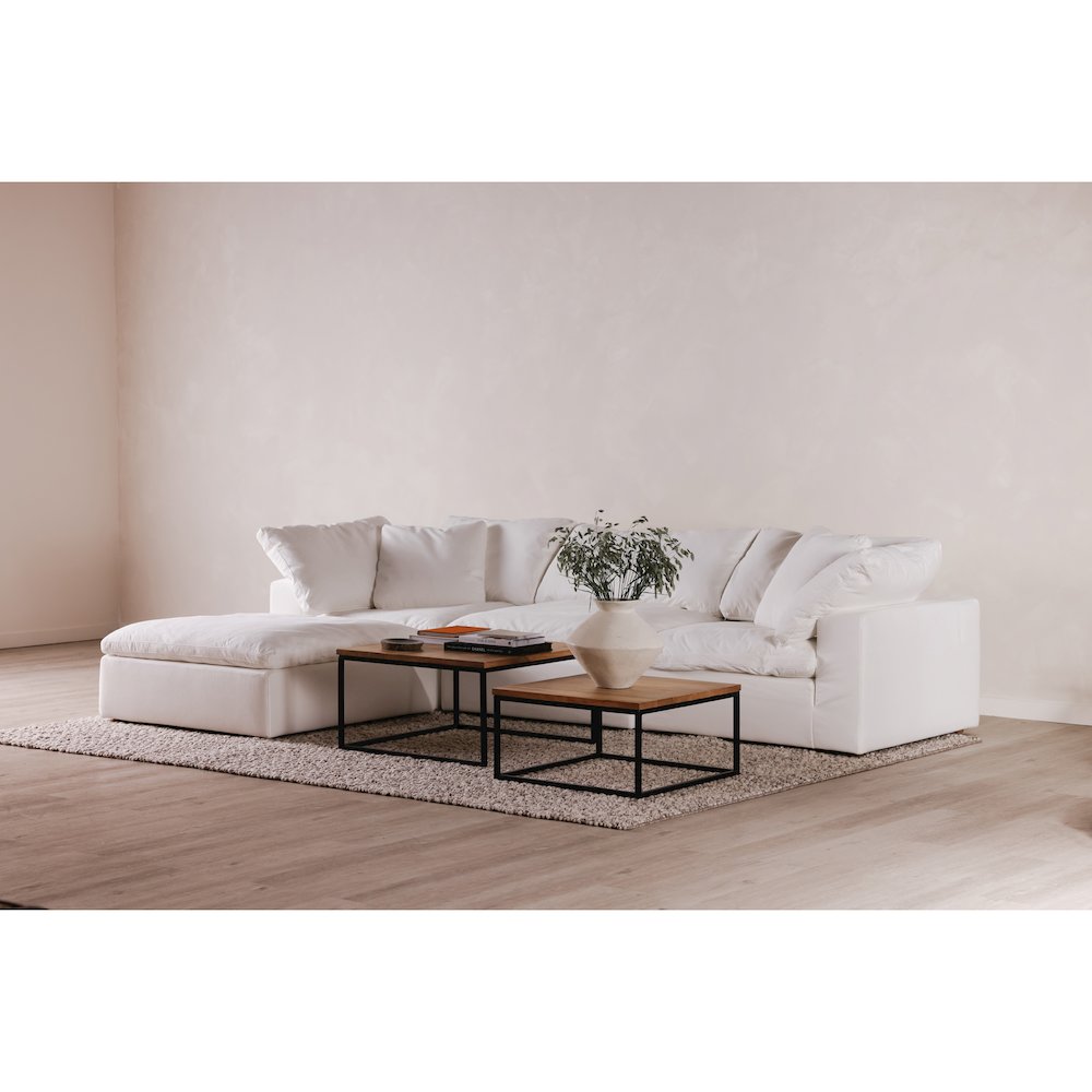 Terra Condo Corner Chair Cream White. Picture 16