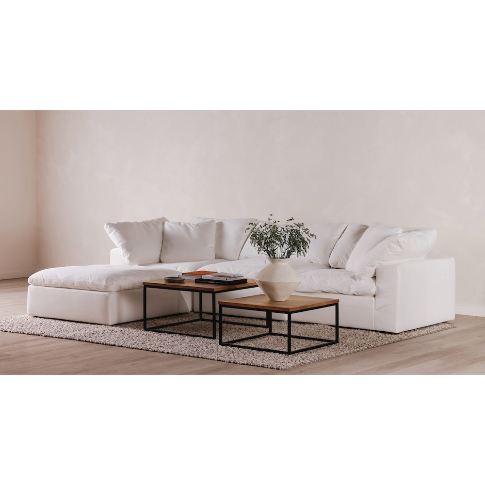 Terra Condo Lounge Modular Sectional Cream White. Picture 5