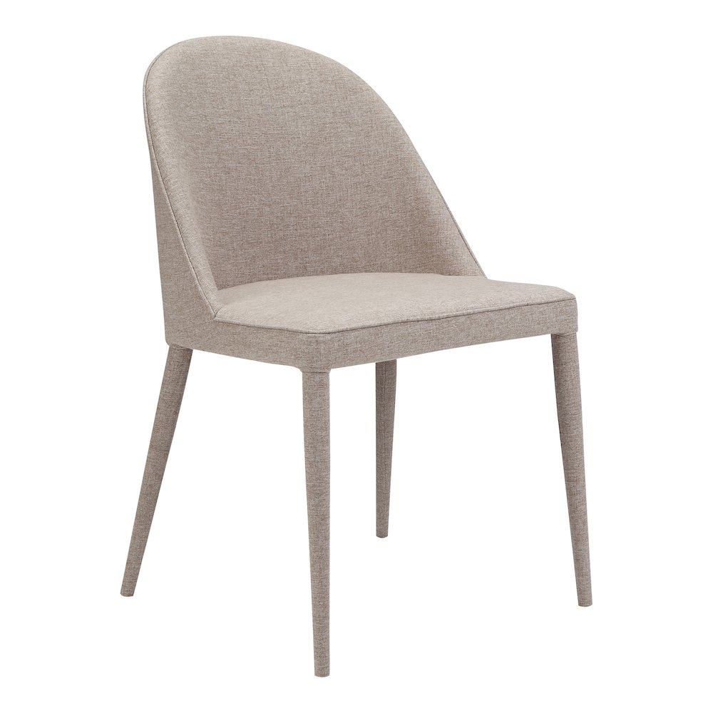 Burton Fabric Dining Chair Light Grey - Set Of Two. Picture 5