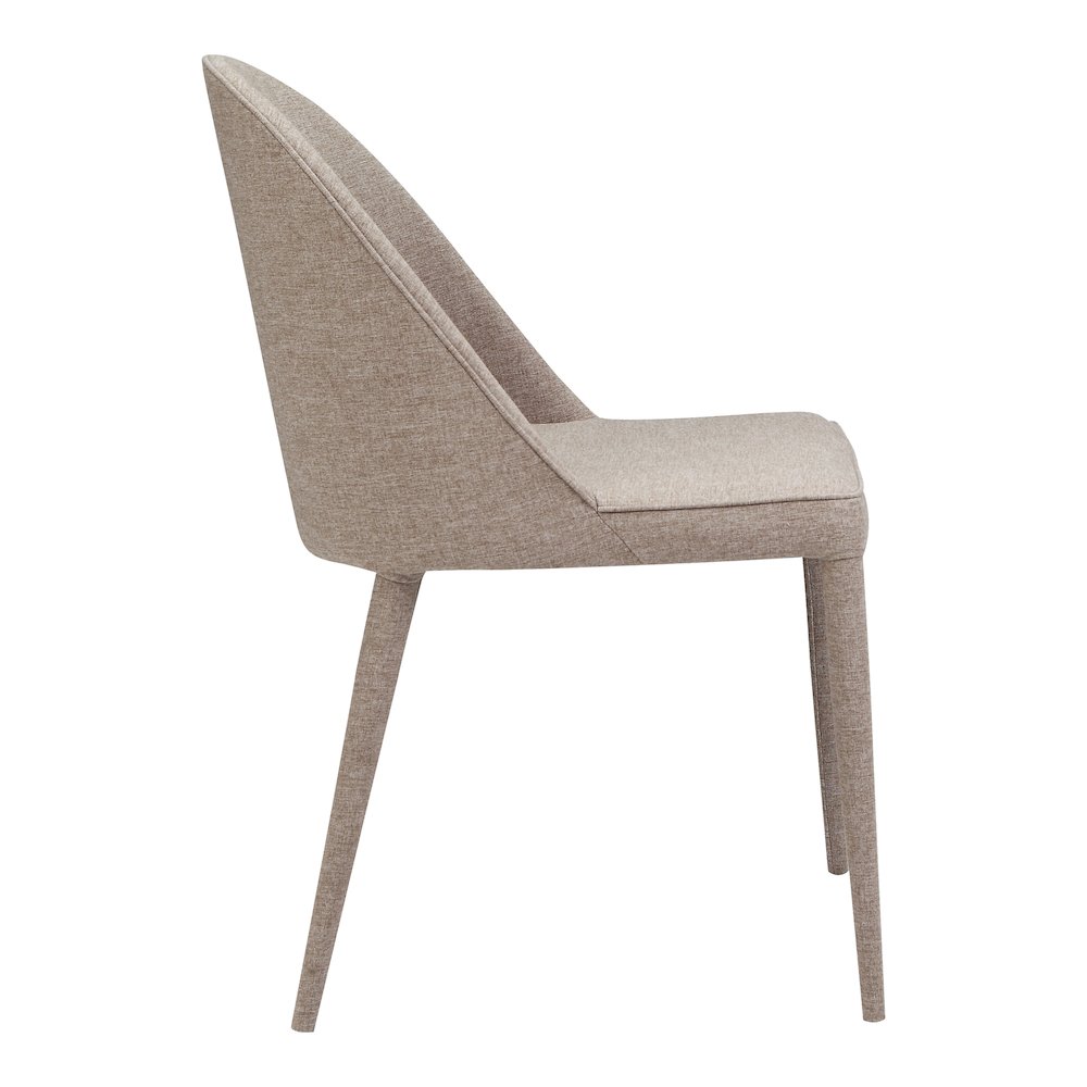 Burton Fabric Dining Chair Light Grey - Set Of Two. Picture 6