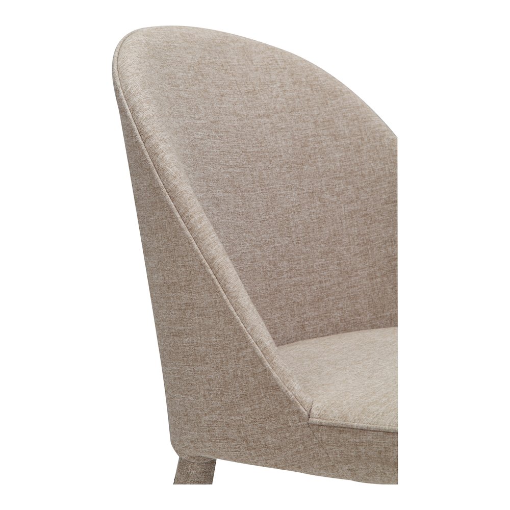Burton Fabric Dining Chair Light Grey - Set Of Two. Picture 8