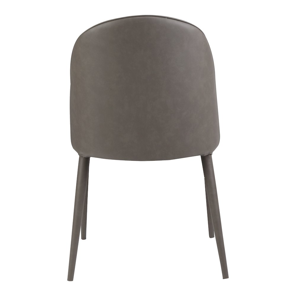 Burton Dining Chair Grey Vegan Leather - Set Of Two. Picture 7