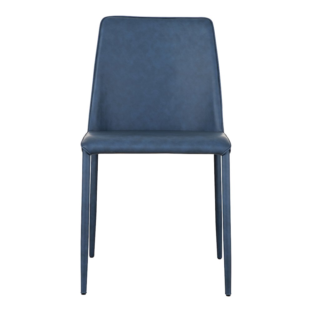 Nora Dining Chair Ocean Cavern Grey Vegan Leather - Set Of Two. Picture 4