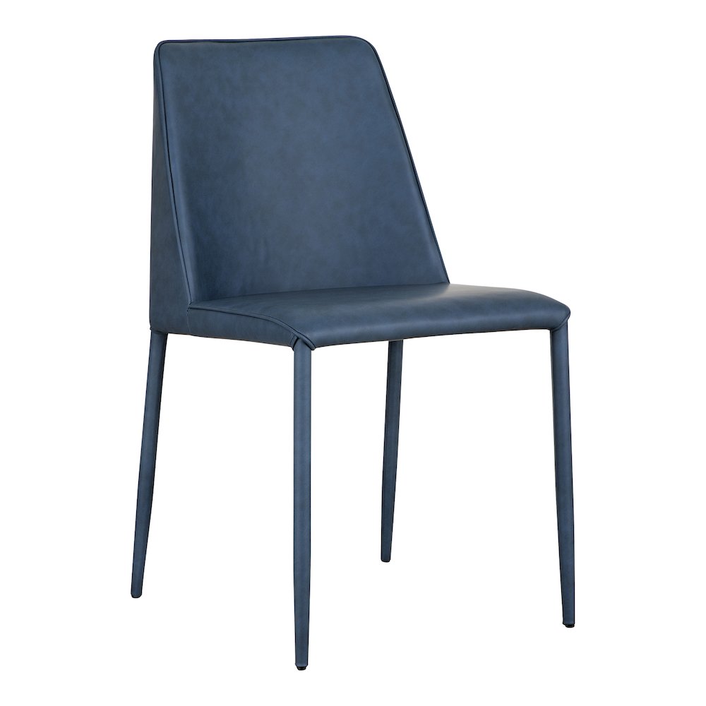 Nora Dining Chair Ocean Cavern Grey Vegan Leather - Set Of Two. Picture 5