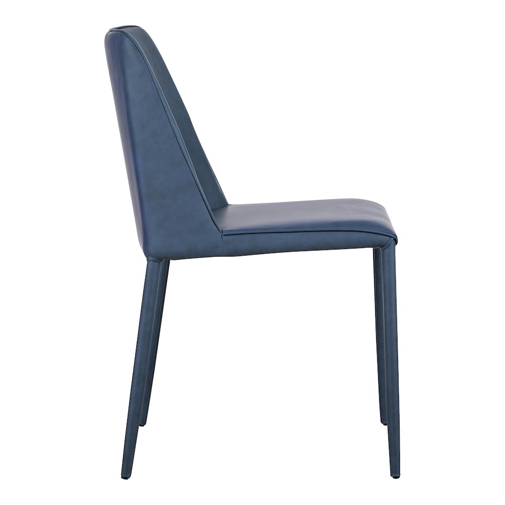 Nora Dining Chair Ocean Cavern Grey Vegan Leather - Set Of Two. Picture 6