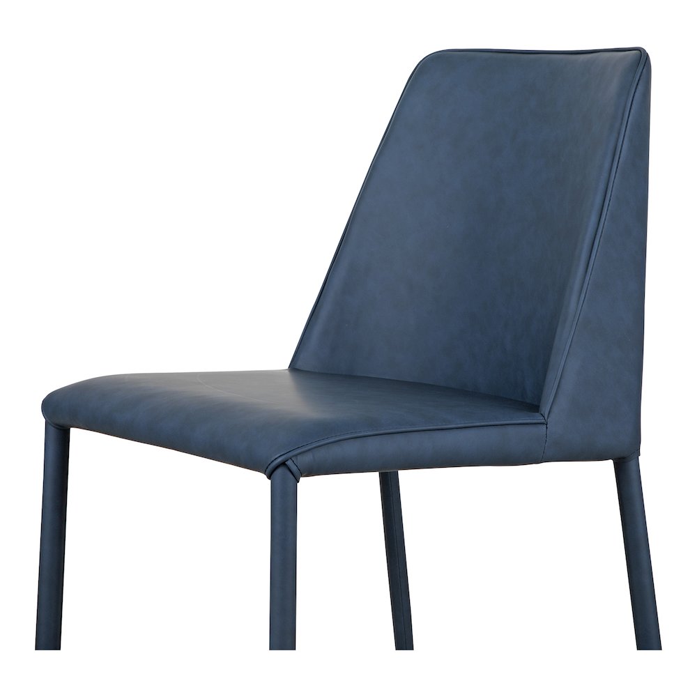 Nora Dining Chair Ocean Cavern Grey Vegan Leather - Set Of Two. Picture 8