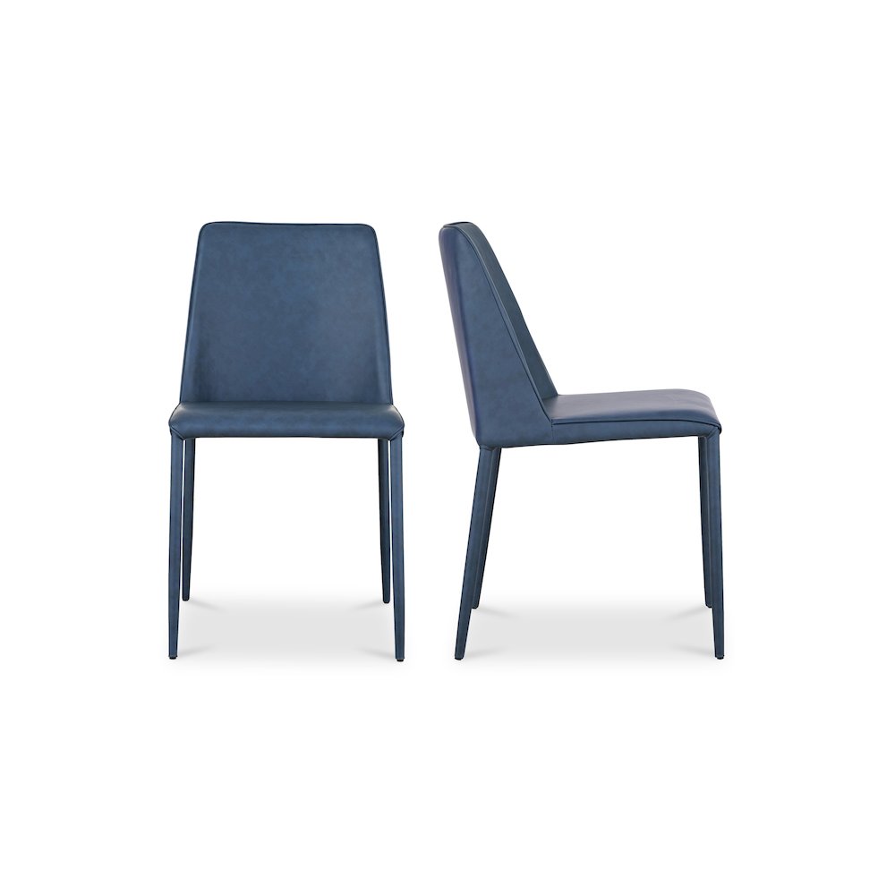 Nora Dining Chair Ocean Cavern Grey Vegan Leather - Set Of Two. Picture 2