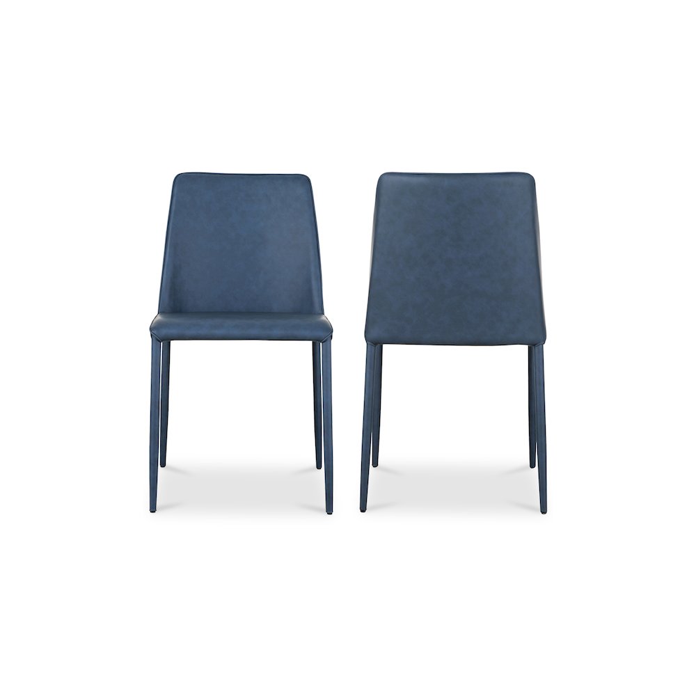 Nora Dining Chair Ocean Cavern Grey Vegan Leather - Set Of Two. Picture 3