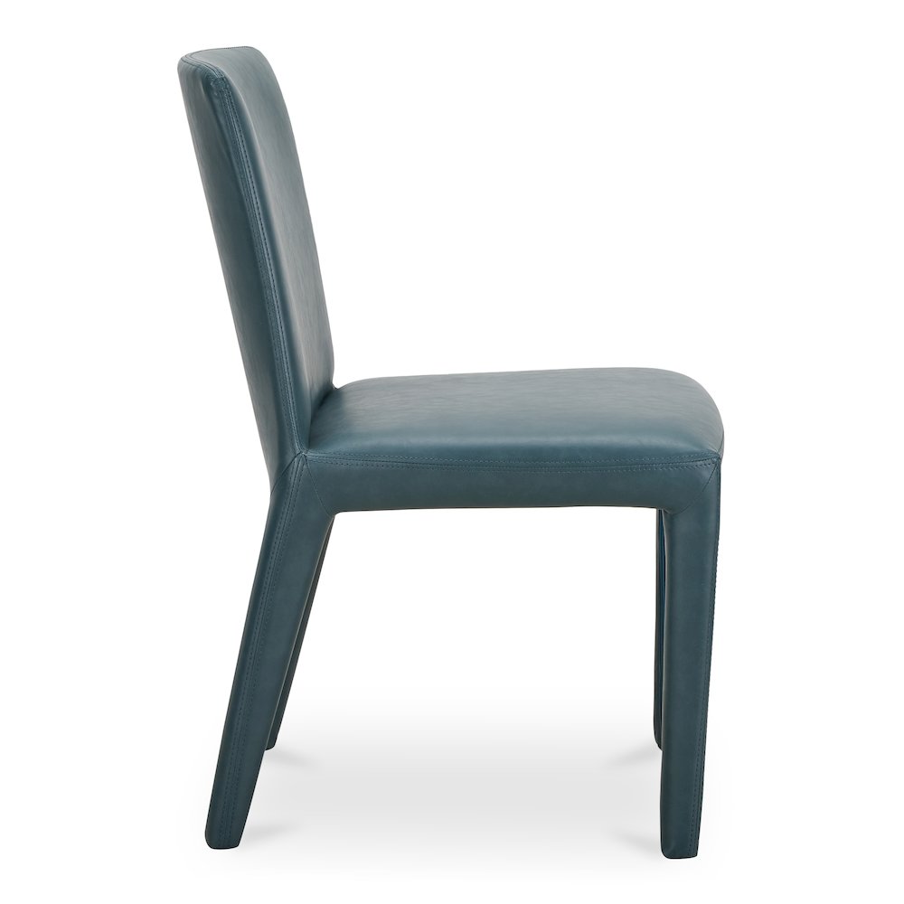 Monte Dining Chair Teal Vegan Leather - Set Of Two. Picture 5
