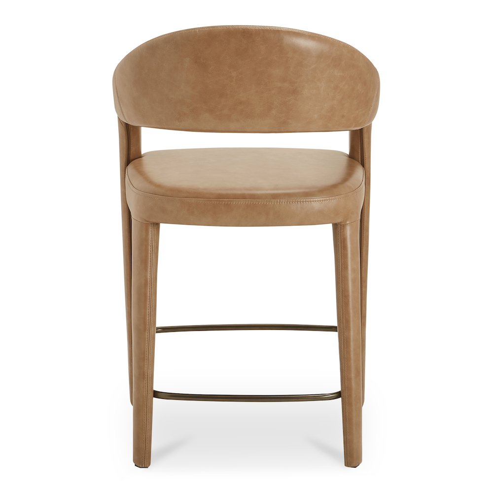 Martens Counter Stool Brown Leather. Picture 4