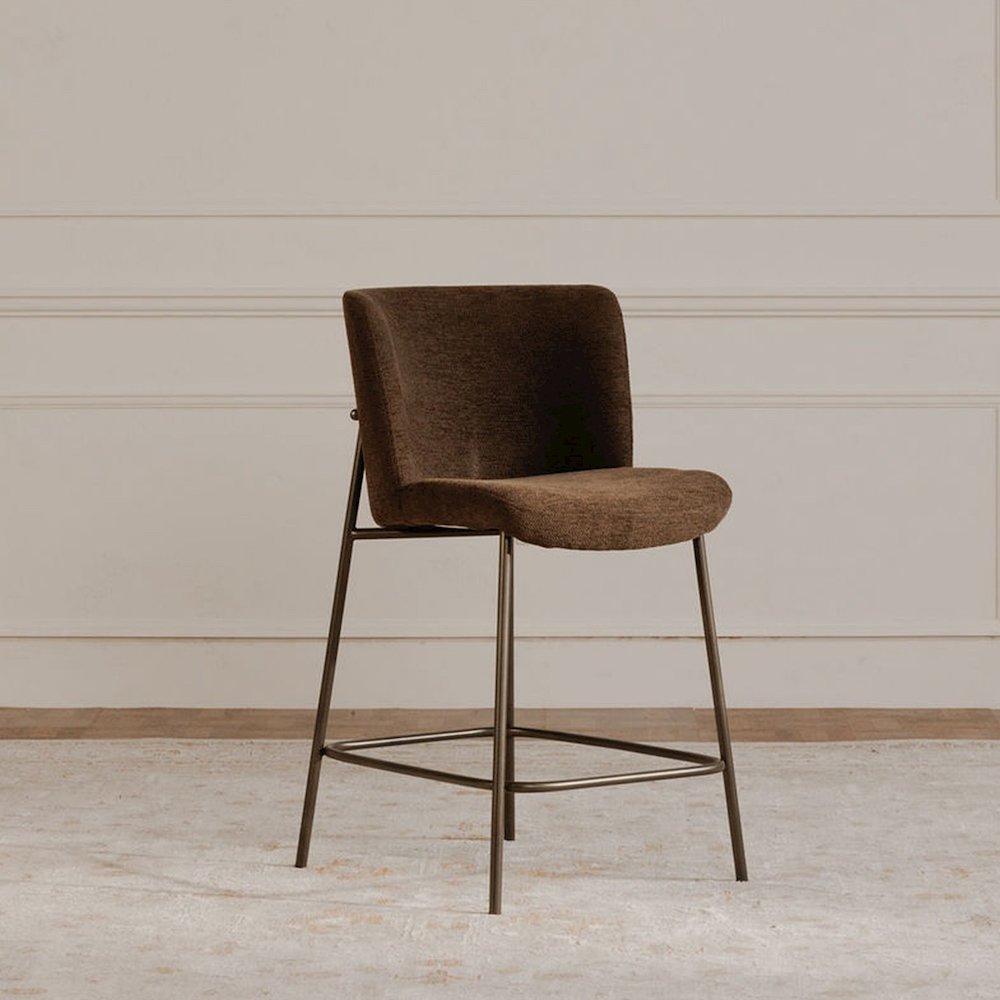 Early Counter Stool Dark Brown. Picture 6