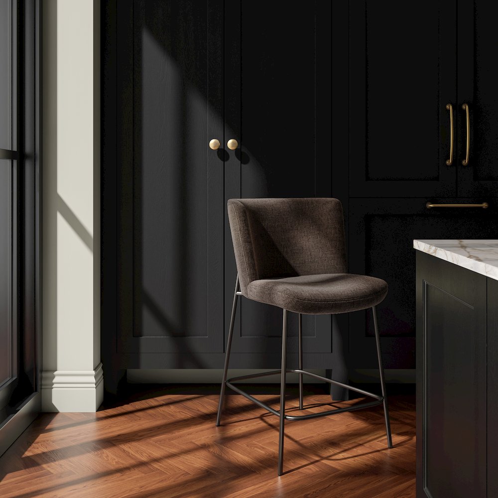 Early Counter Stool Dark Brown. Picture 8