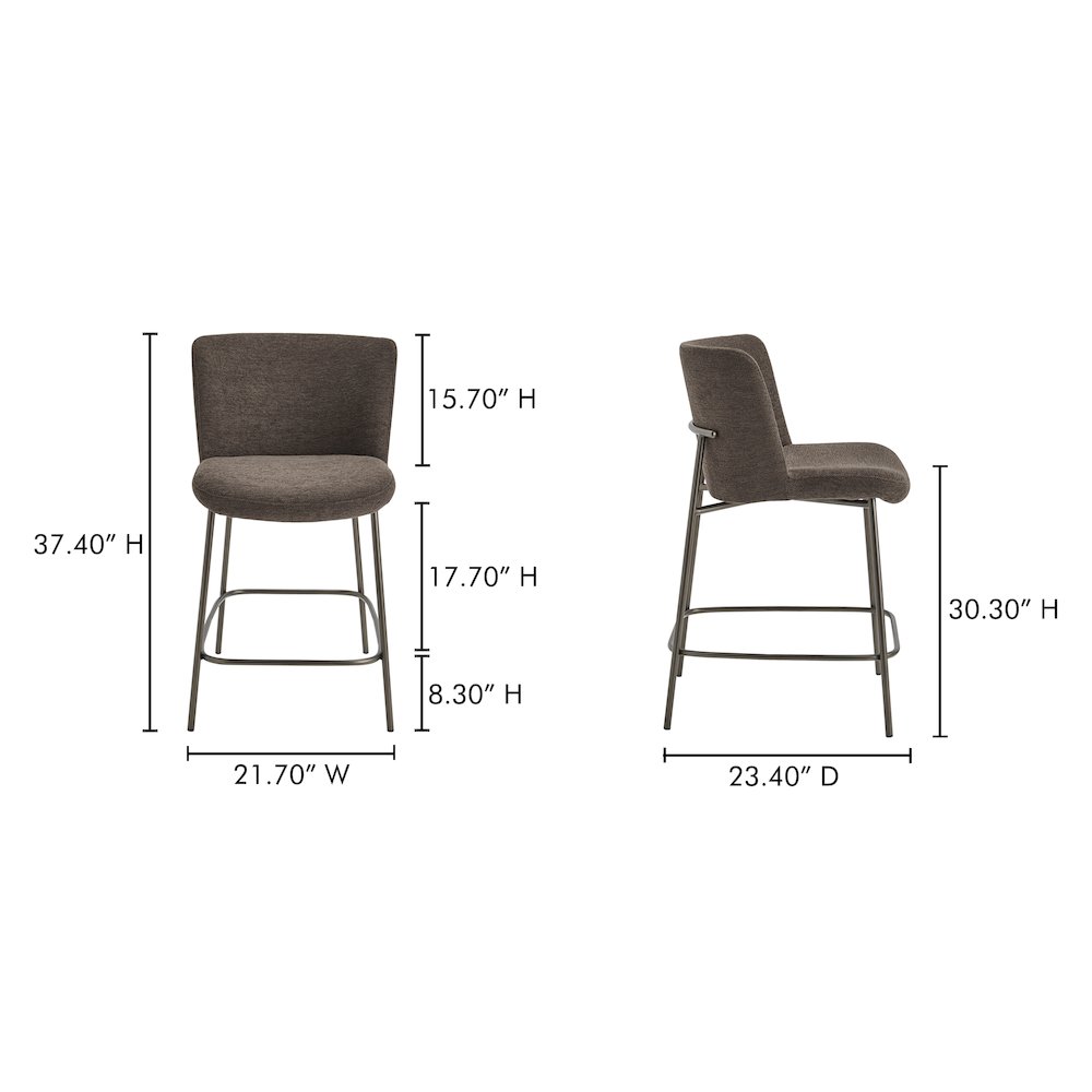 Early Counter Stool Dark Brown. Picture 9