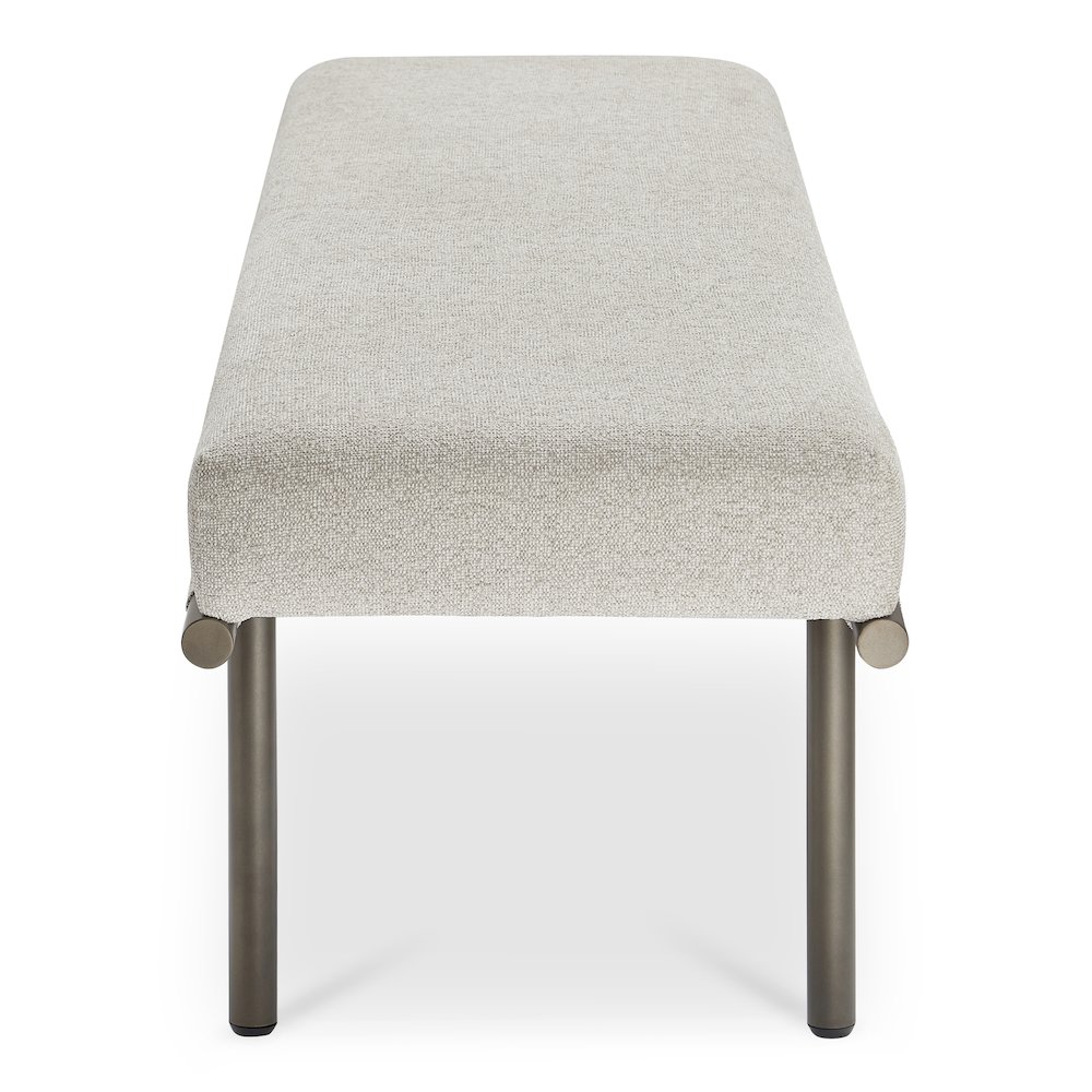 Carson Dining Bench Beige. Picture 3