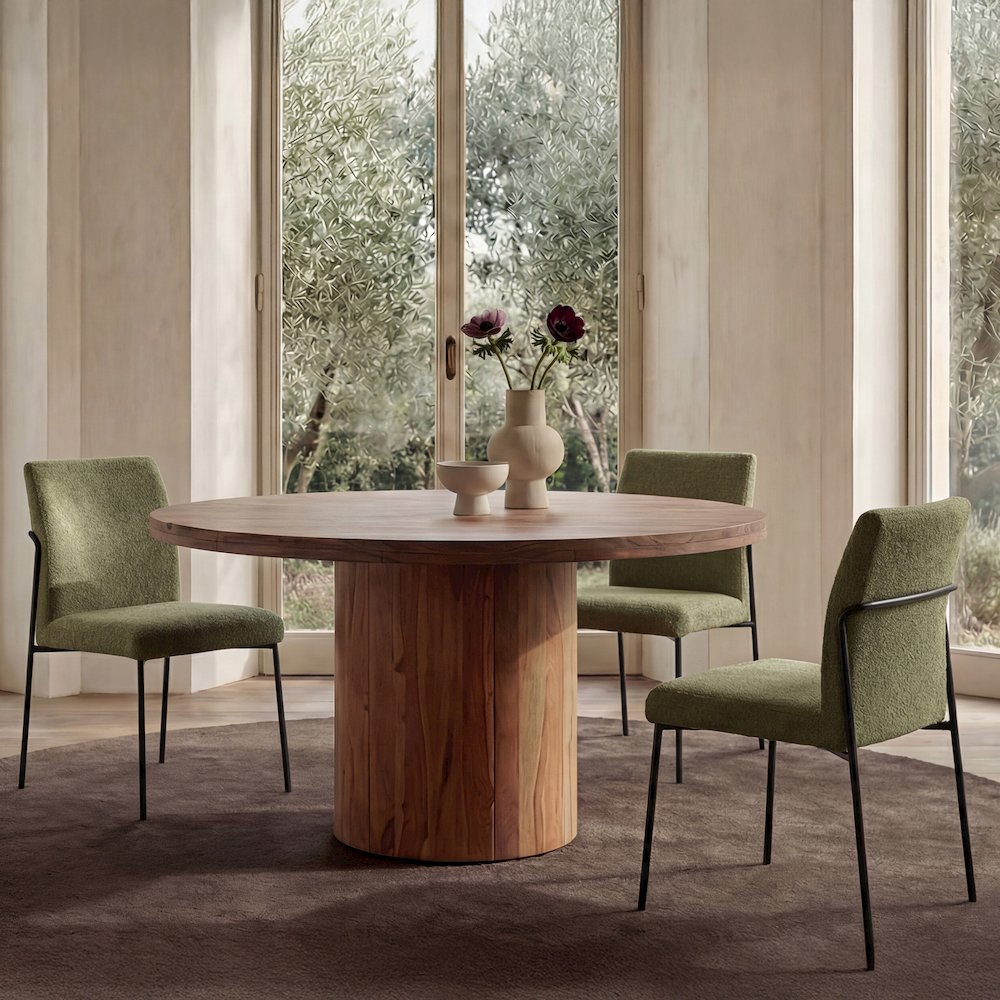 Danny Dining Chair Green-Set Of Two. Picture 2