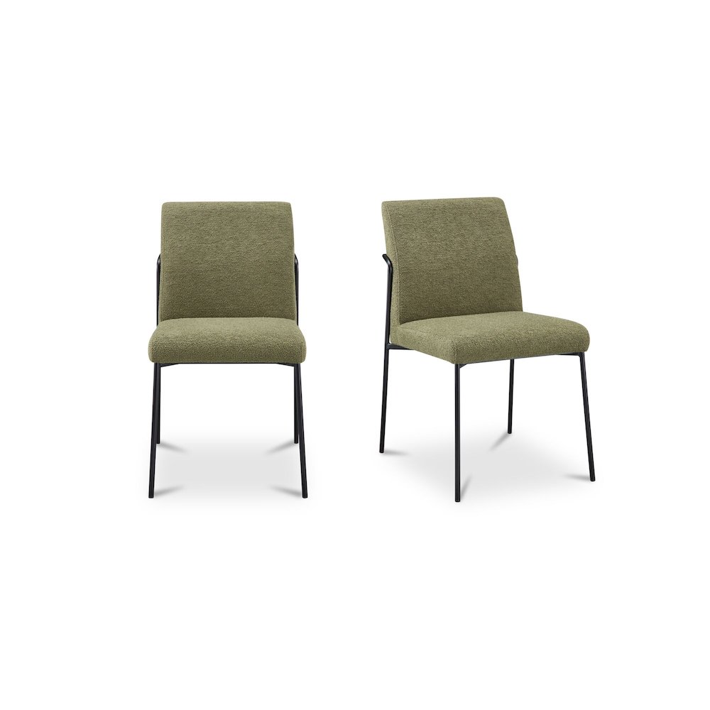 Danny Dining Chair Green-Set Of Two. Picture 1