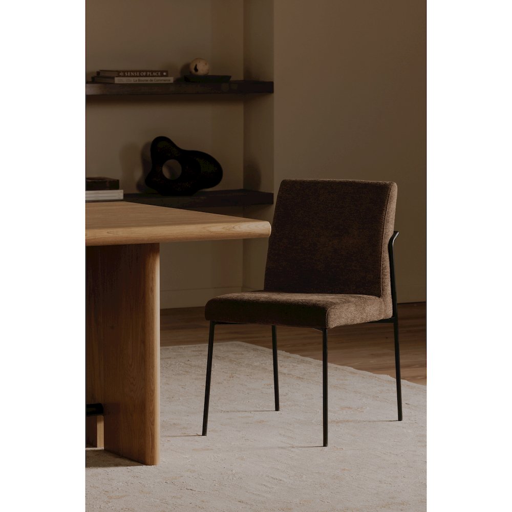 Danny Dining Chair Dark Brown Set of Two. Picture 7