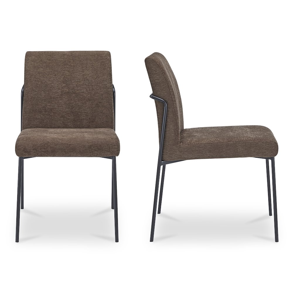 Danny Dining Chair Dark Brown Set of Two. Picture 3