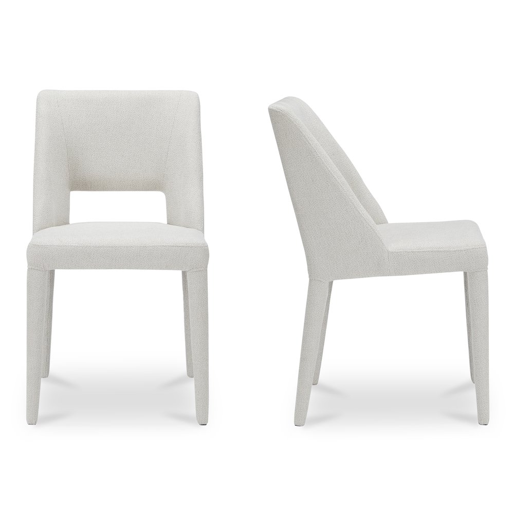 Joyce Dining Chair Beige-Set of Two. Picture 3