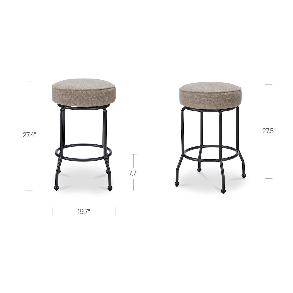 Kelsey Swivel Counter Stool Light Brown. Picture 3
