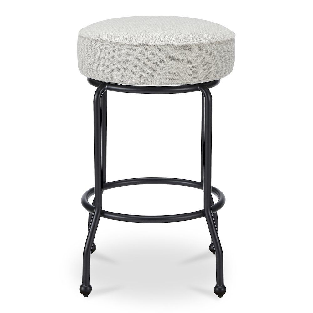 Kelsey Swivel Counter Stool Beige. Picture 1