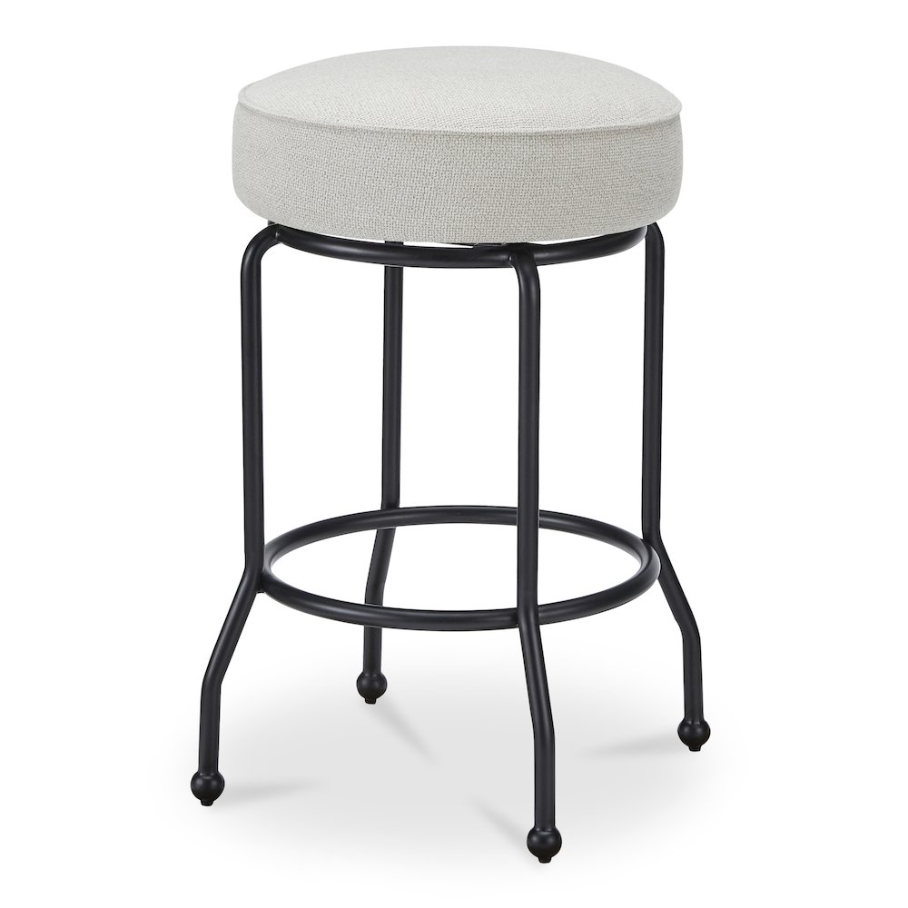 Kelsey Swivel Counter Stool Beige. Picture 2
