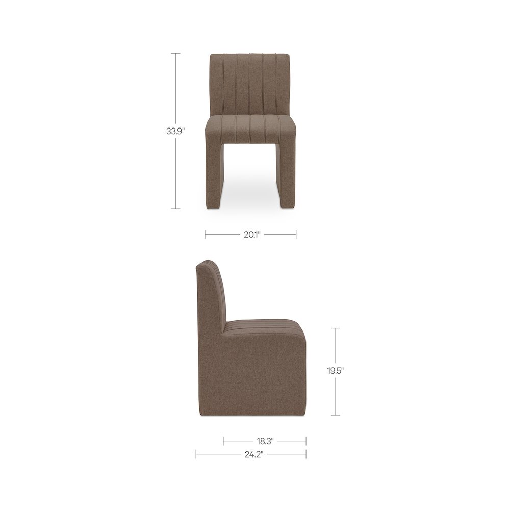 Sally Dining Chair Light Brown. Picture 10