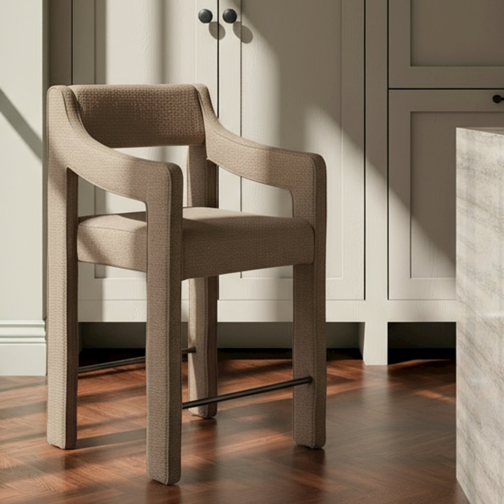 Elise Counter Stool Ochre. Picture 2