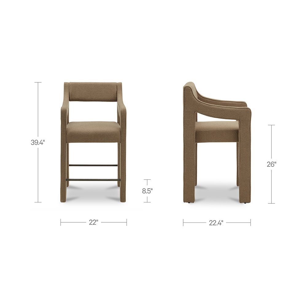 Elise Counter Stool Ochre. Picture 9