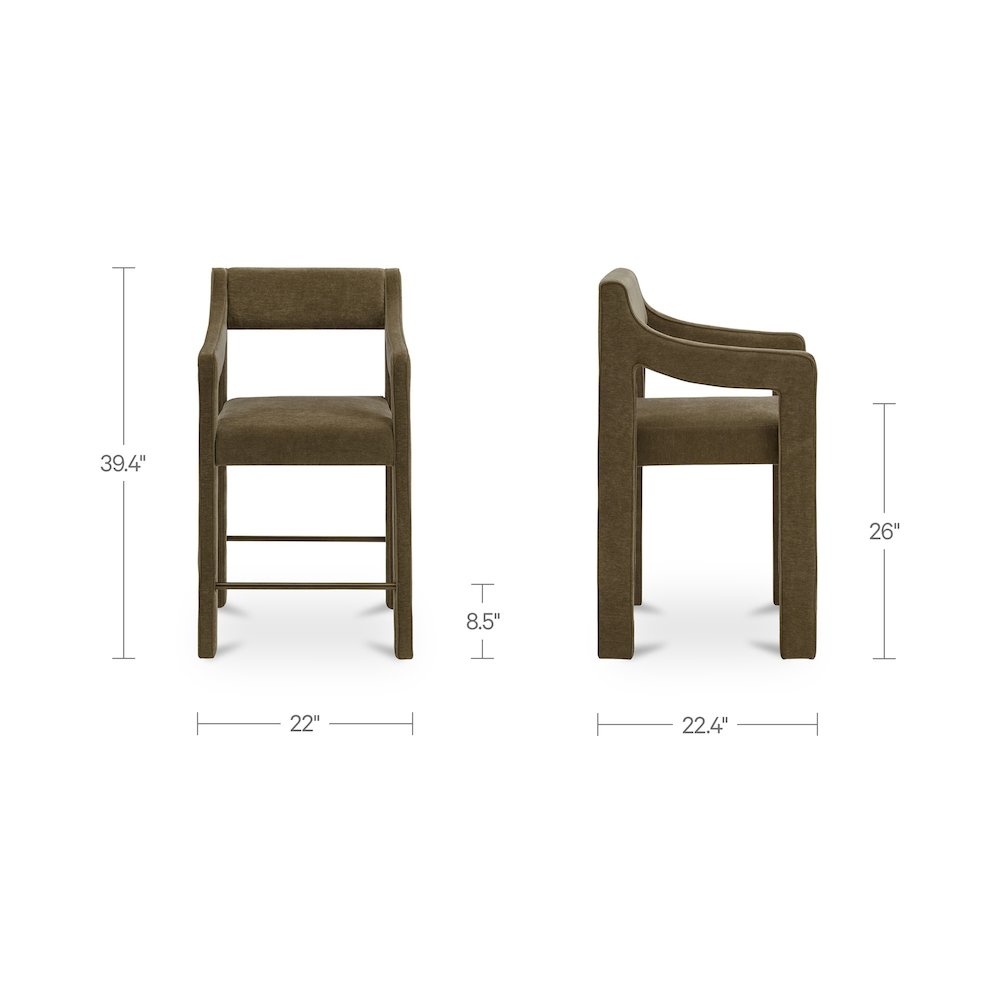 Elise Counter Stool Cedar Green. Picture 9