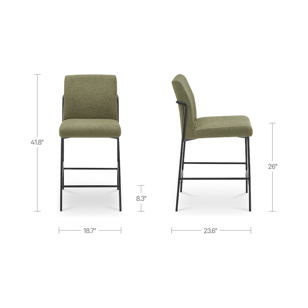 Danny Counter Stool Green. Picture 3