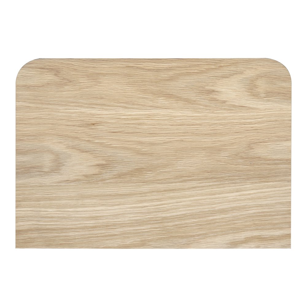 Round Off Small Nightstand Light Oak Brown. Picture 5