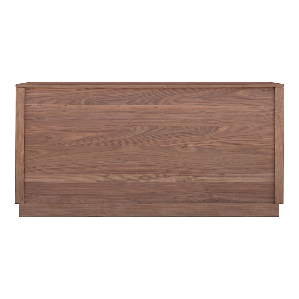 Round Off Dresser Walnut Brown. Picture 5