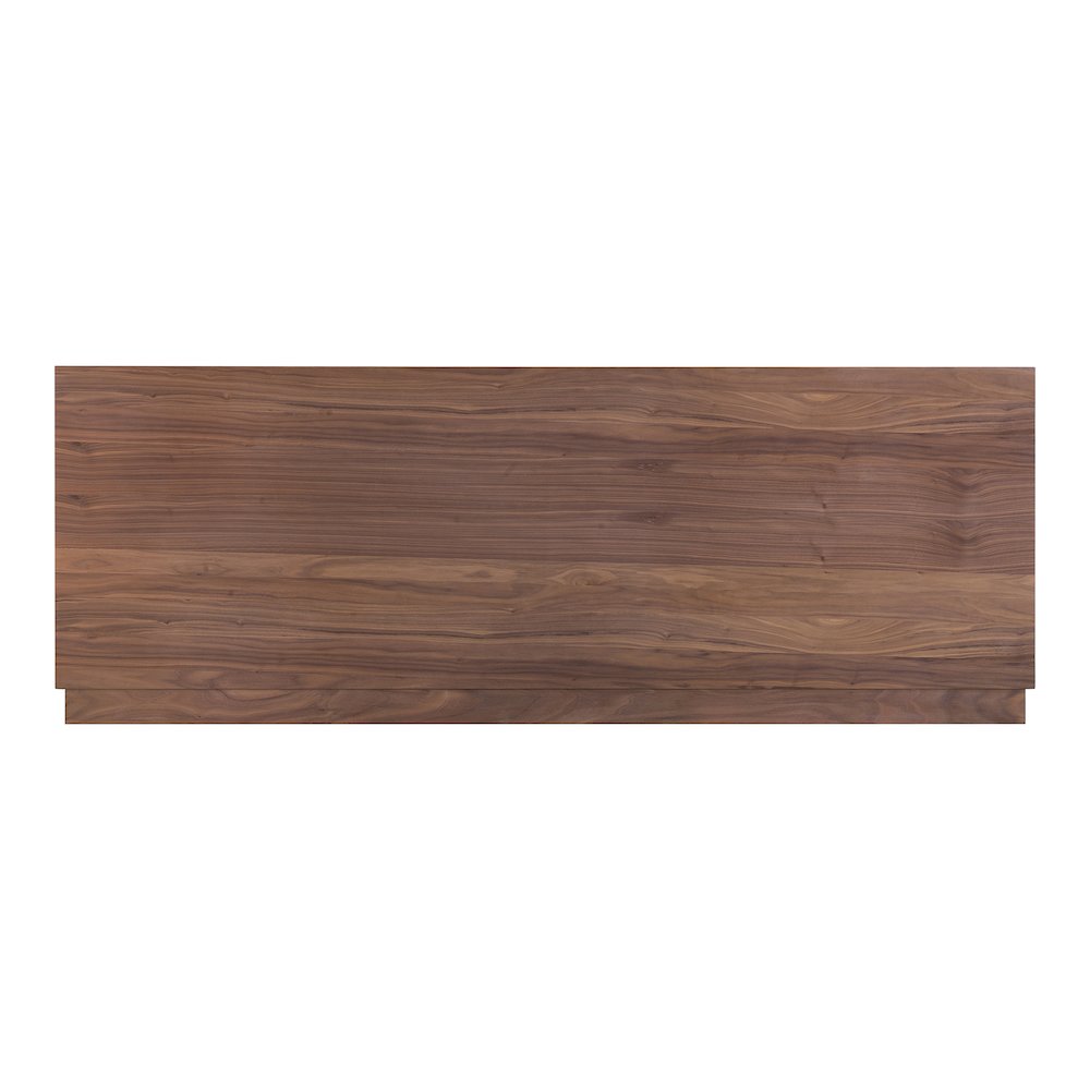 Round Off Queen Bed Walnut Brown. Picture 5