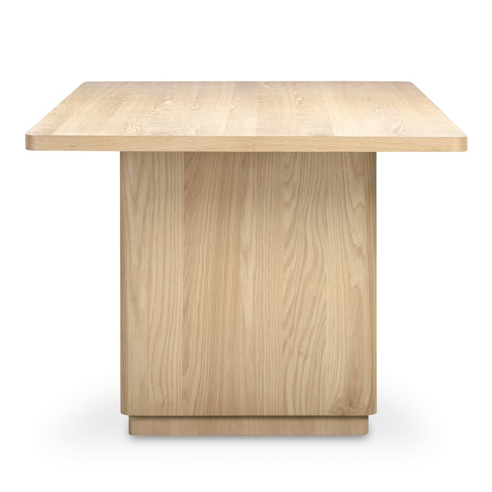Round Off Small Dining Table Natural Oak. Picture 3