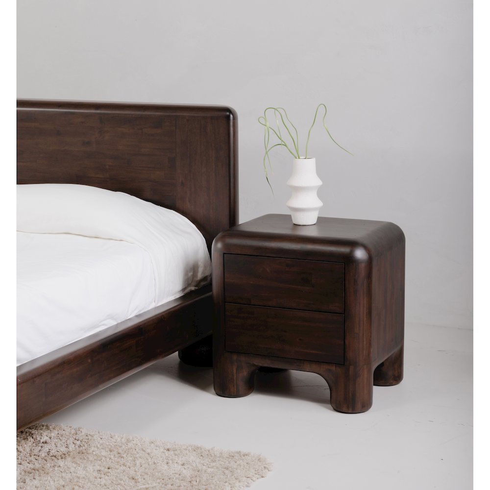Rowan Nightstand Dark Brown. Picture 10