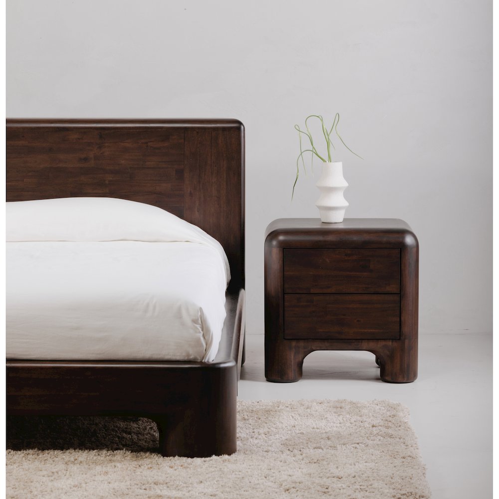 Rowan Nightstand Dark Brown. Picture 11