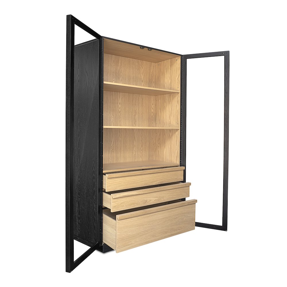 Charlotte Tall Cabinet Black. Picture 6