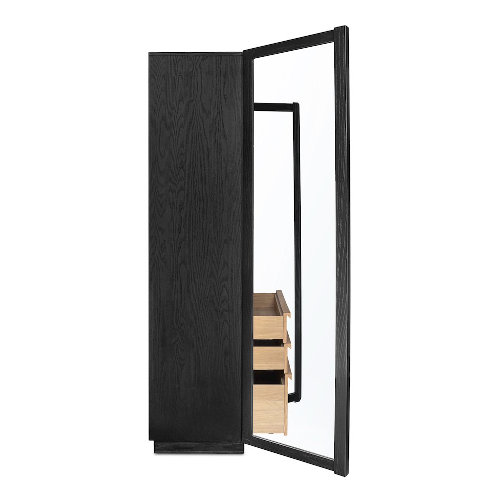 Charlotte Tall Cabinet Black. Picture 7