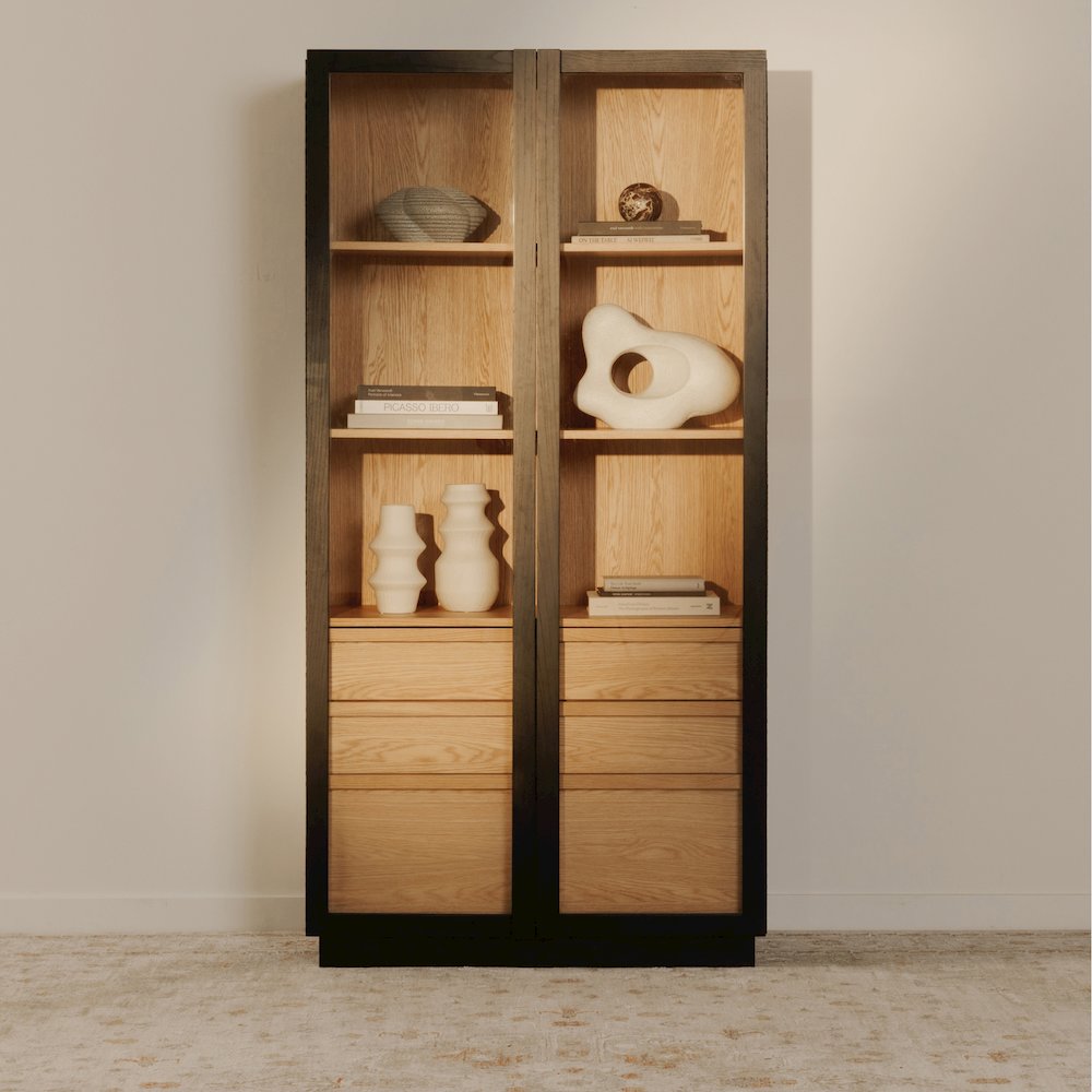 Charlotte Tall Cabinet Black. Picture 15