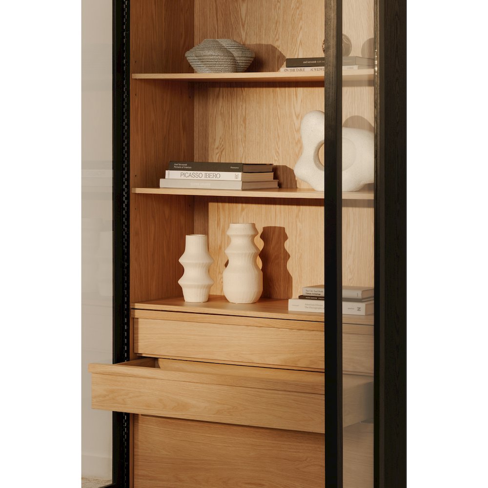 Charlotte Tall Cabinet Black. Picture 16