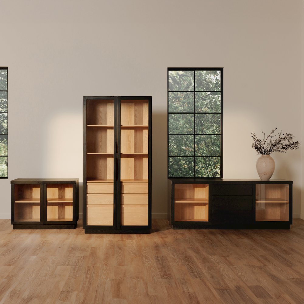 Charlotte Tall Cabinet Black. Picture 17