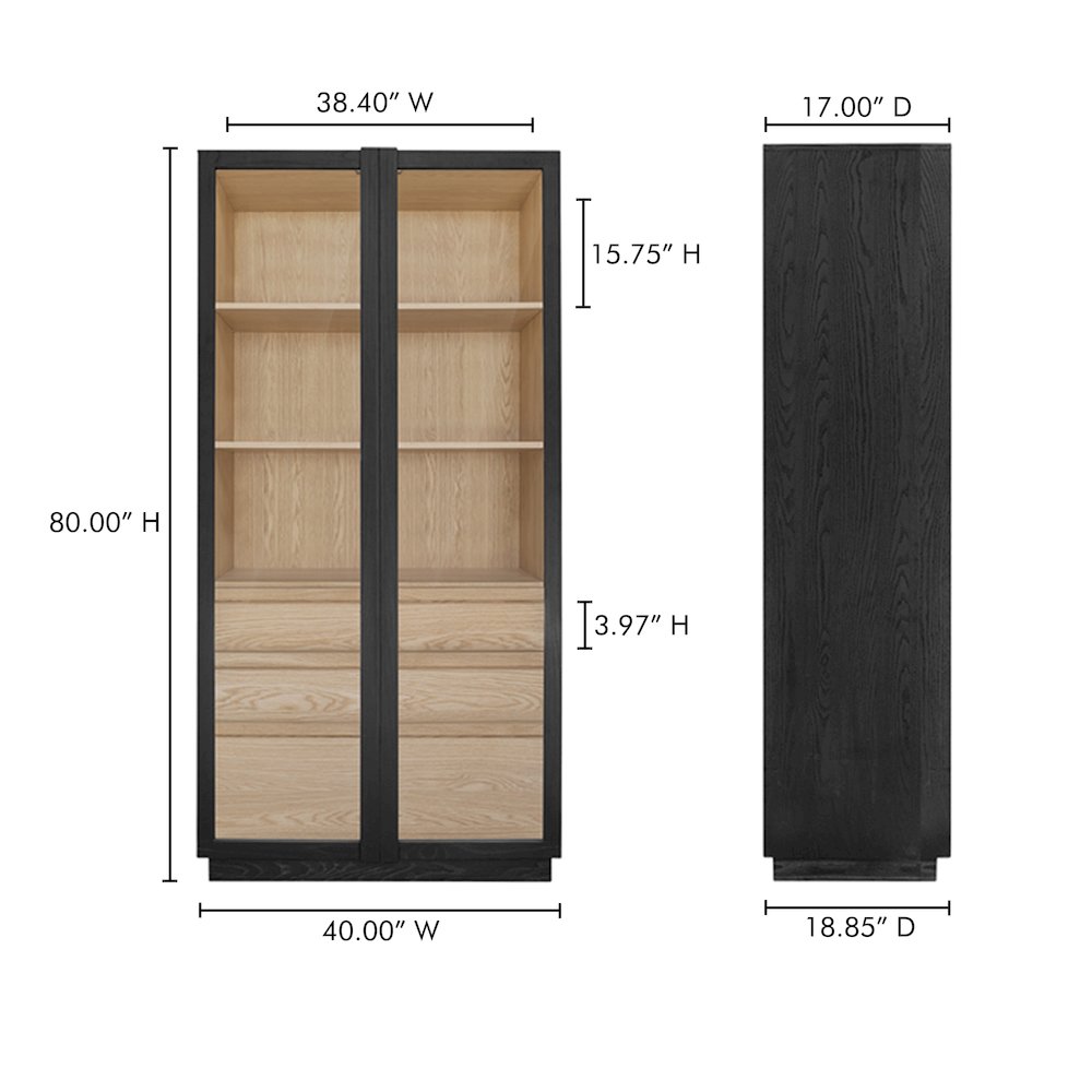 Charlotte Tall Cabinet Black. Picture 18
