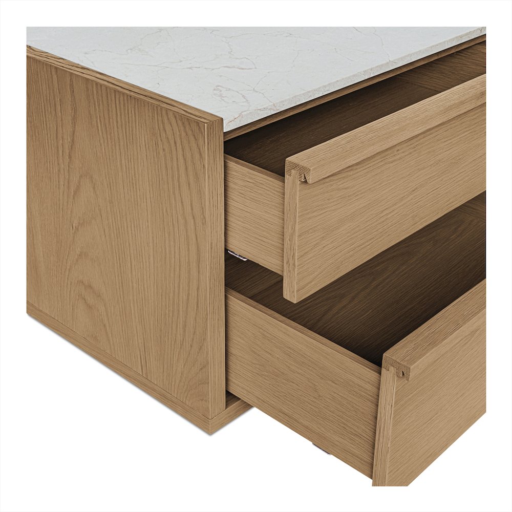 Ashcroft Nightstand Oak. Picture 6