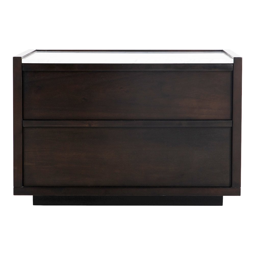 Ashcroft Nightstand Dark Grey. Picture 1