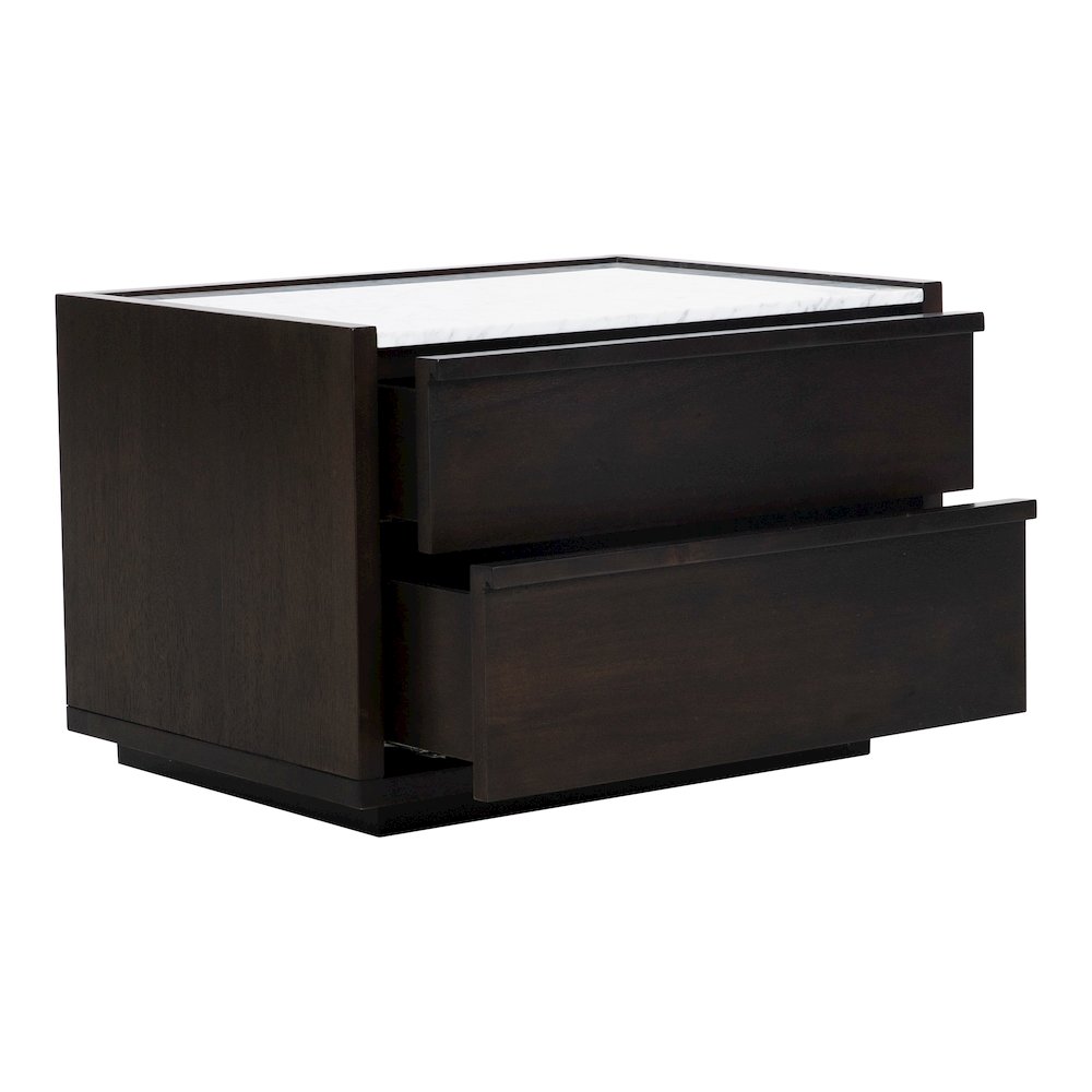 Ashcroft Nightstand Dark Grey. Picture 3