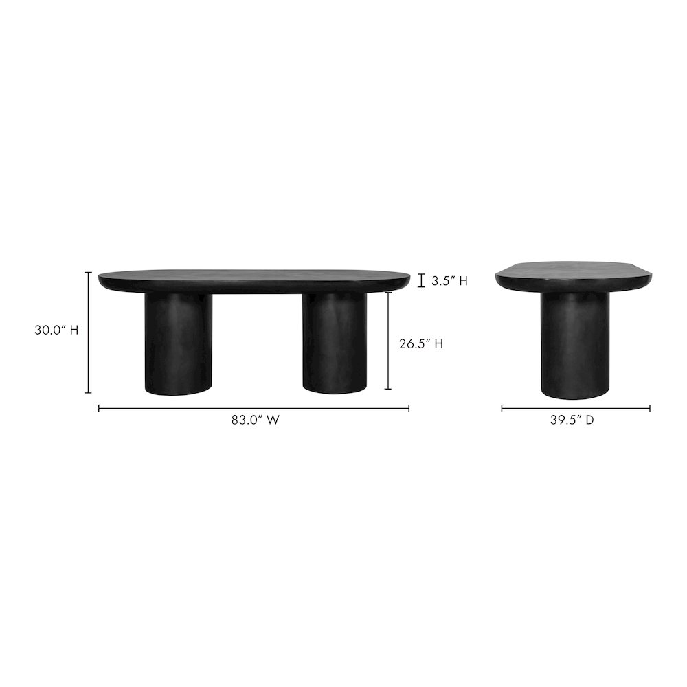 Rocca Dining Table Black. Picture 9