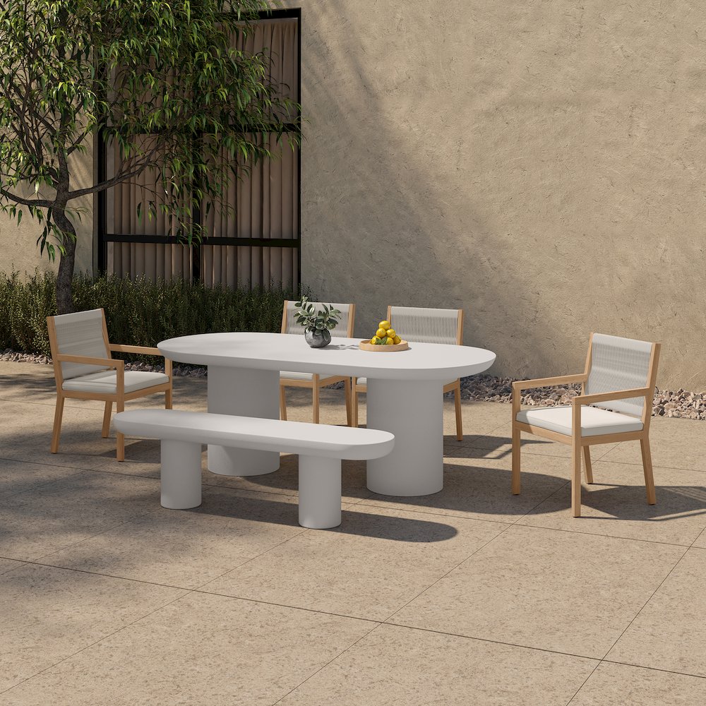 Rocca Dining Table Cream. Picture 7