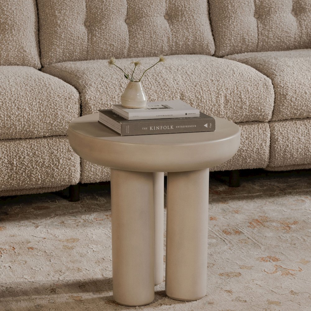 Rocca Side Table Cream. Picture 6
